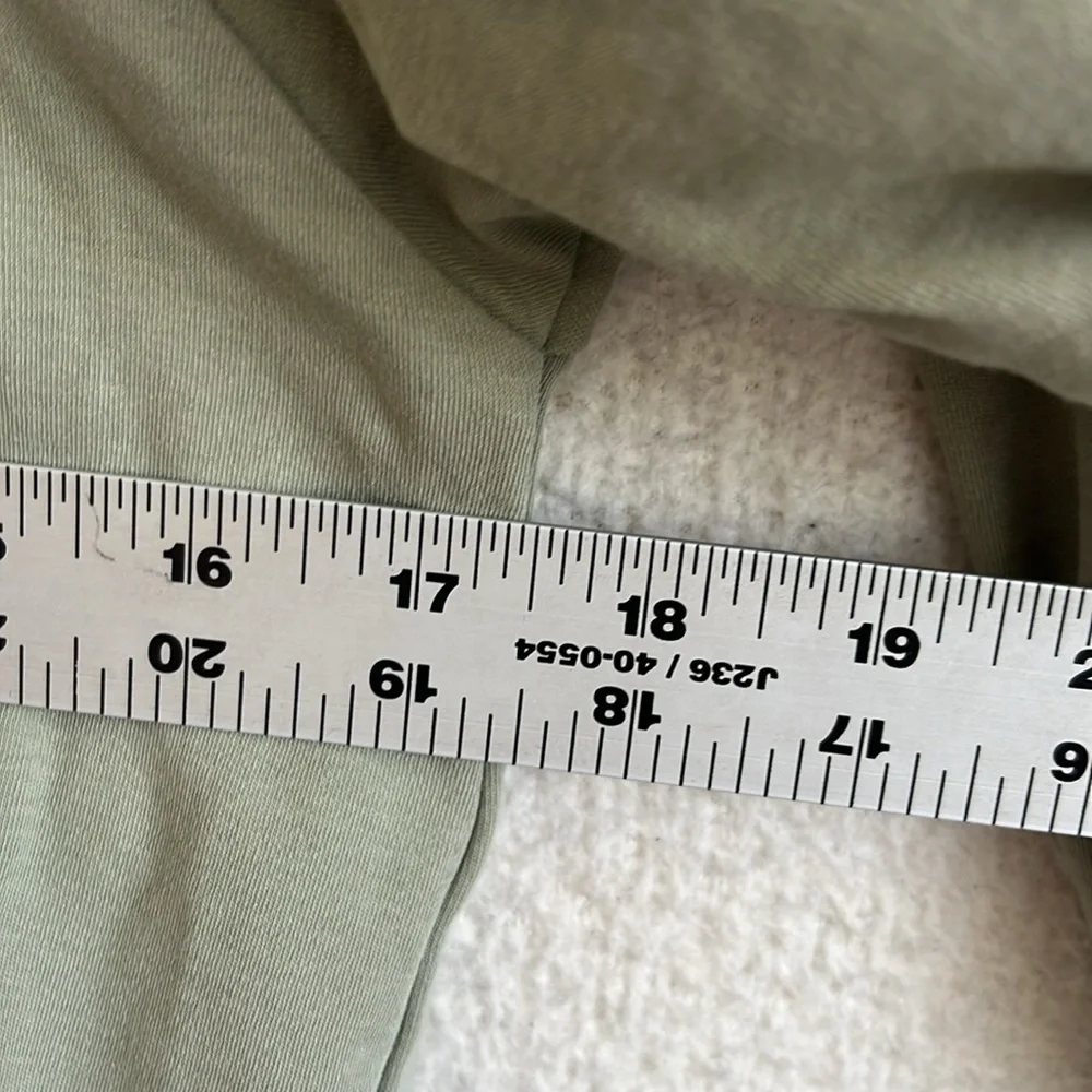 Banana Republic Sage Green Puff Sleeve Blouse